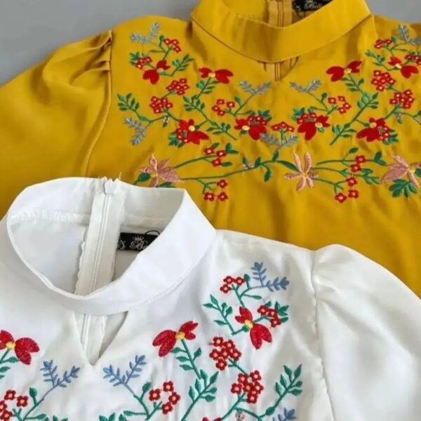شومیز جلو گلدوزی نخی کد325 - Image 3