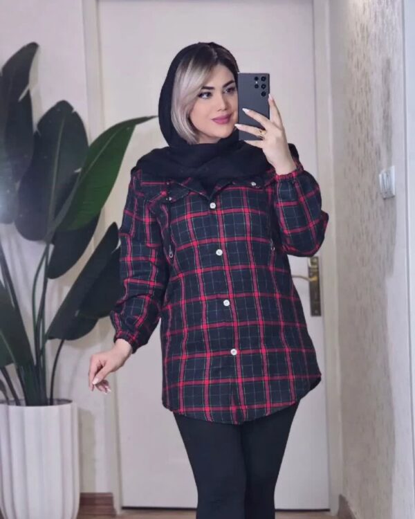 مانتو چهار خانه نهال کد316 - Image 12