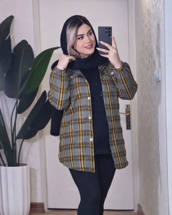 مانتو چهار خانه نهال کد316 - Image 11