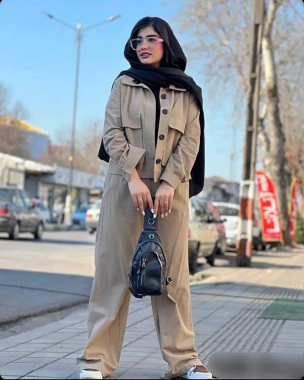 ست دوتکه کت شلوار لنین کد 301