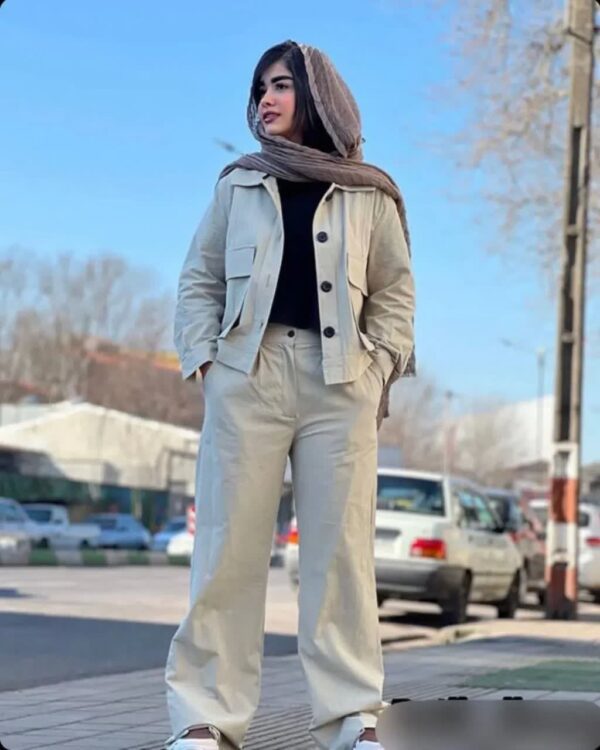 ست دوتکه کت شلوار لنین کد 301 - Image 3